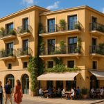 Photo d un immeuble moderne avec balcons et verdure en Provence