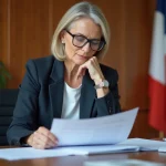 Femme d affaires concentrée dans un bureau moderne