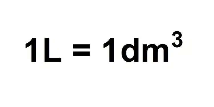 Convertir le litre en m3 